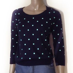 J.CREW EMBROIDERED DOT SWEATER J.CREW EMBROIDERED DOT SWEATER