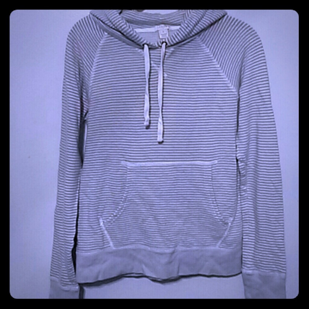 J crew hoodie small Grey and white