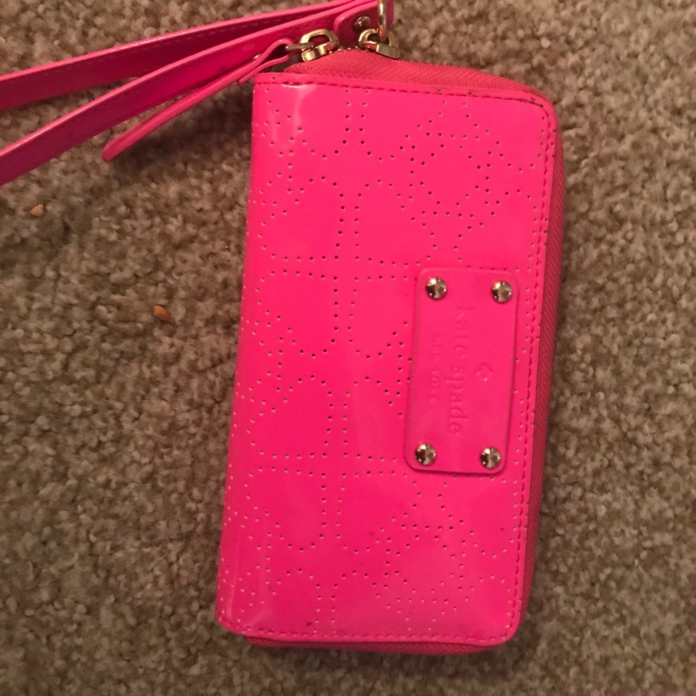 Brand new Kate Spade ♠️ Hot pink wristlet