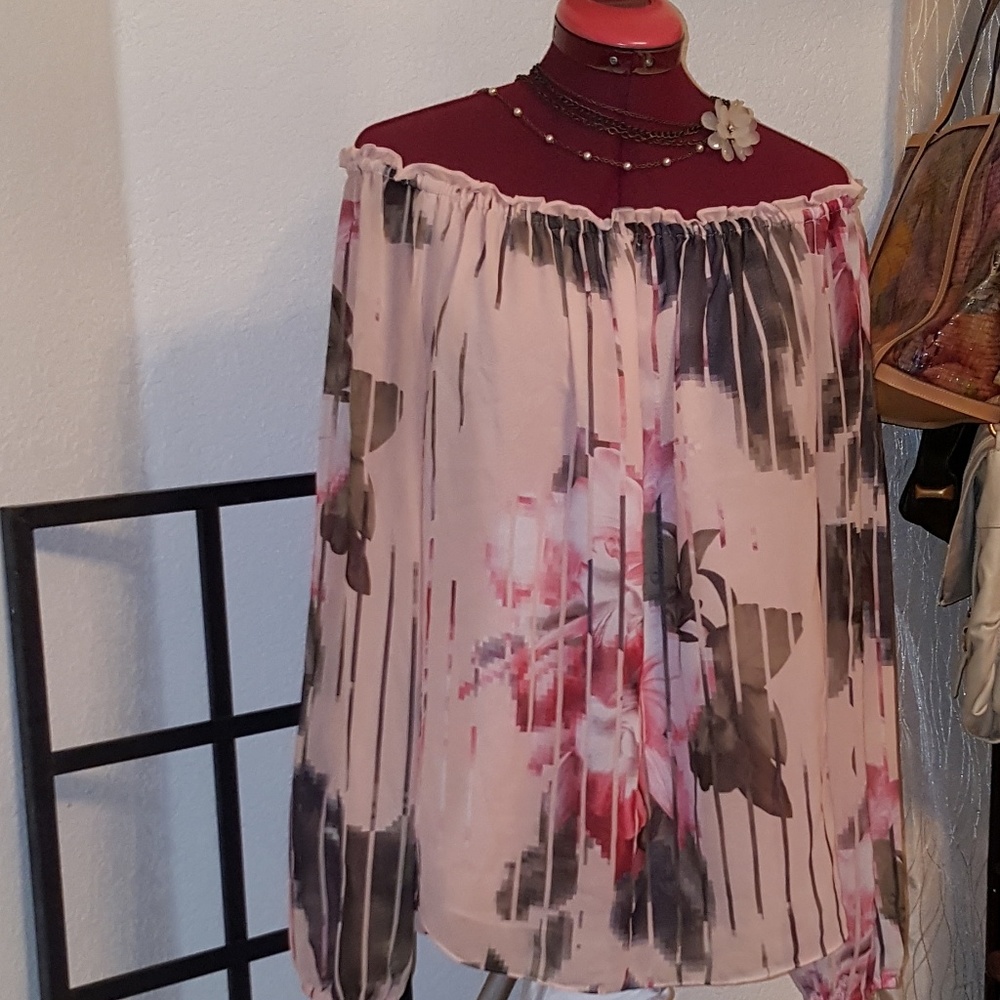 White House Black Market Off The Shoulder Top