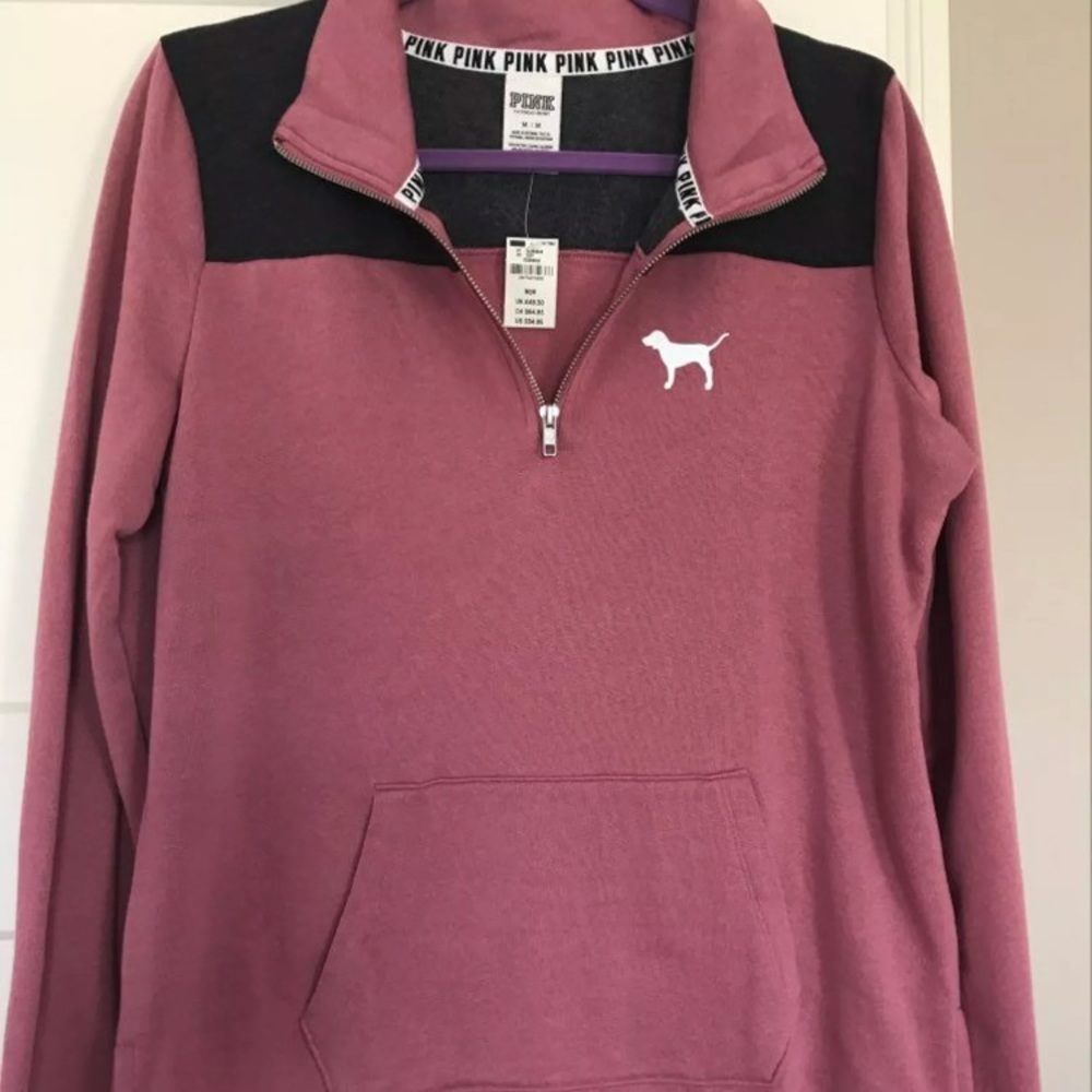 🚫SOLD ON Ⓜ️🚫NWT VS PINK 1/4 zip