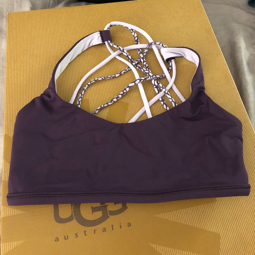 Purple lululemon sports bra size 6
