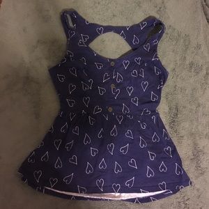 Heart Open Back Tank