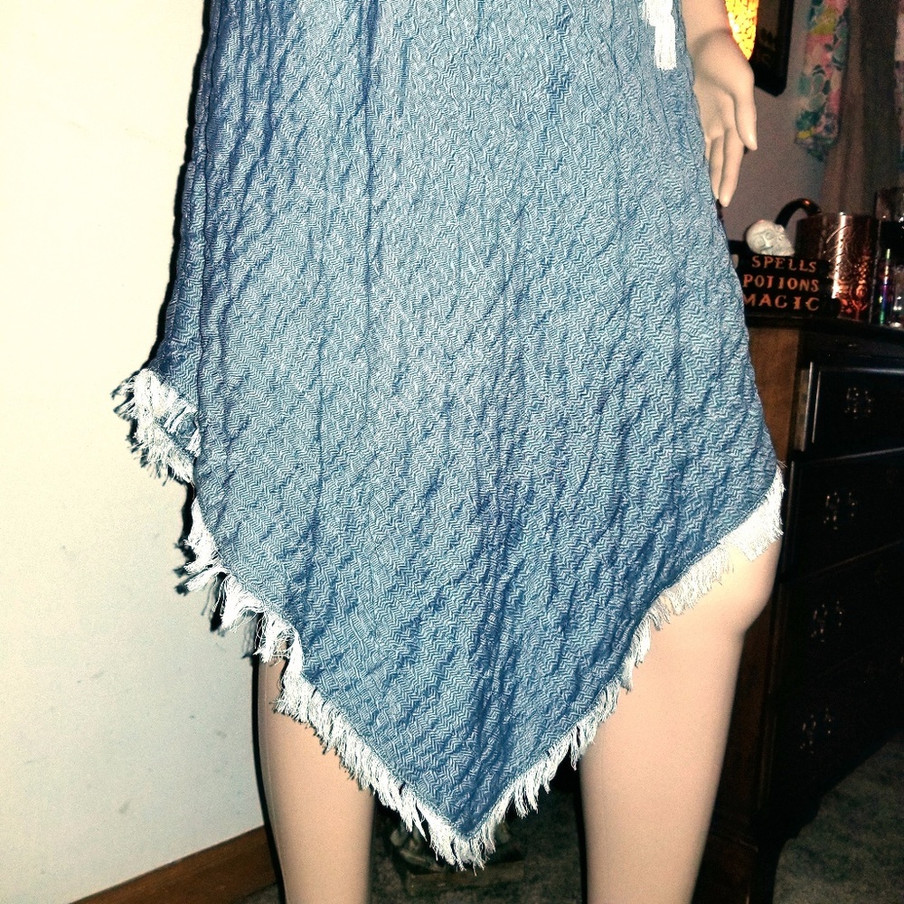 ๐DREW Indigo Belted Asymmetrical Krista Dress - Picture 5 of 7