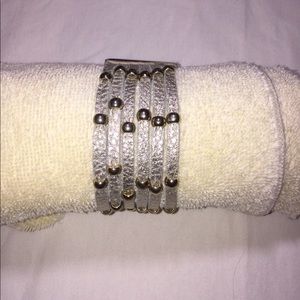 Leather studded Nordstrom bracelet.