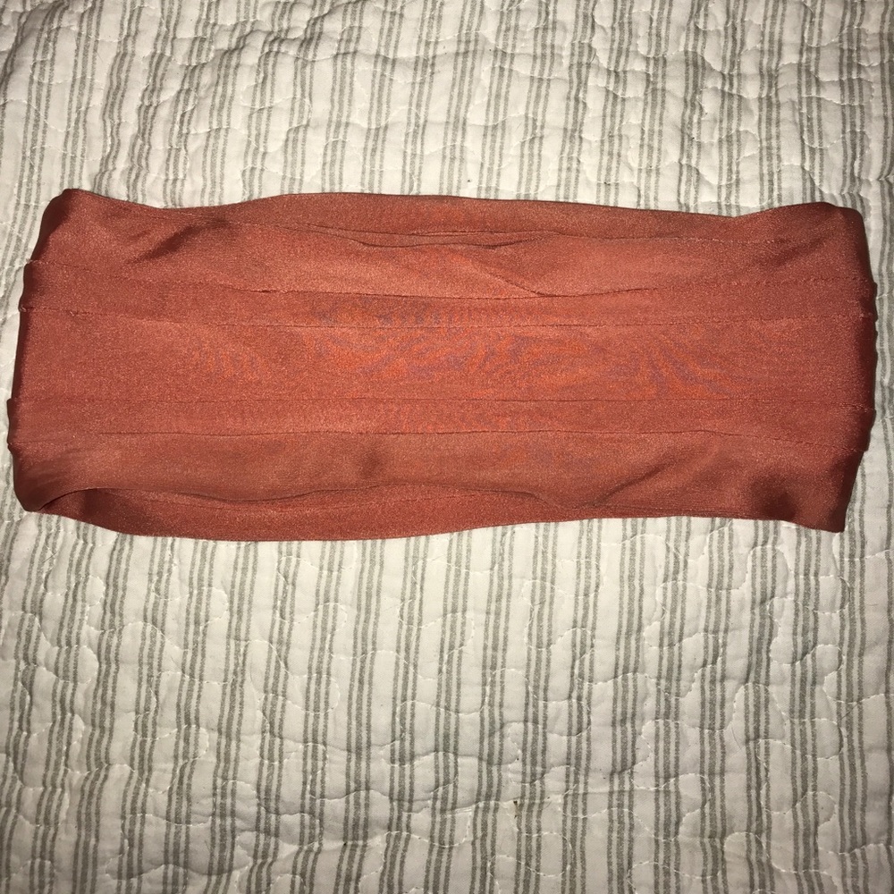 Mikoh 1st collection strapless bikini top coral S