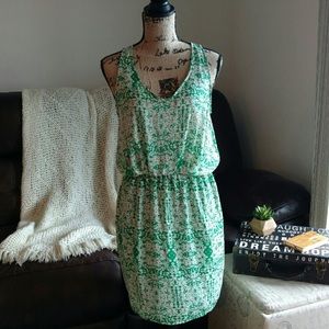 Pixley (Stitch Fix) green print dress