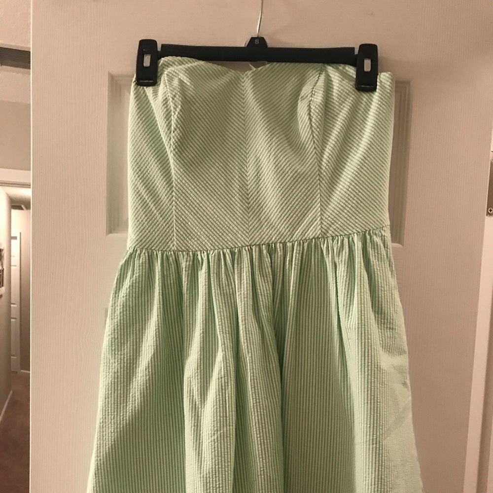 Lilly Pulitzer seersucker strapless dress