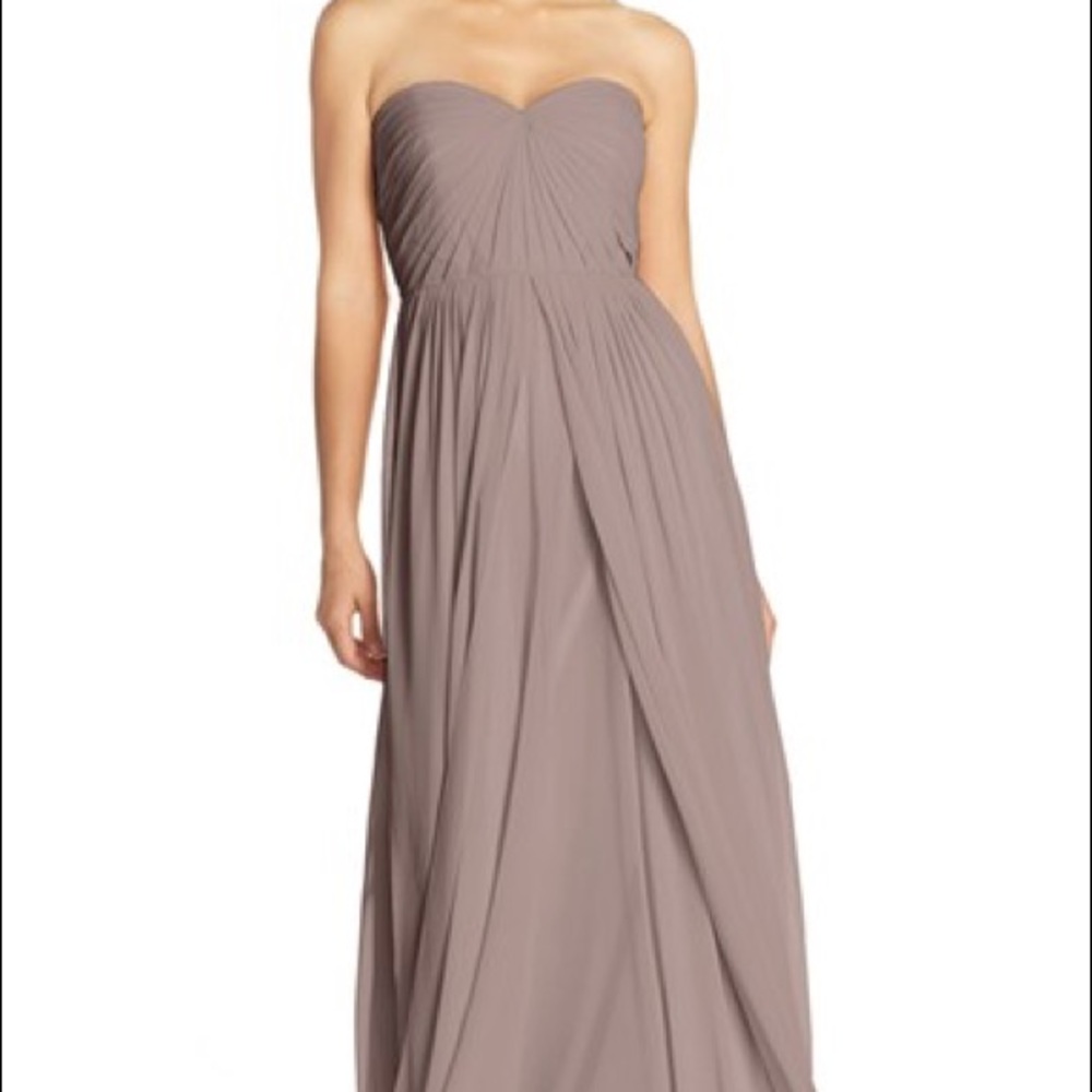 Jenny Yoo Mira Chiffon Bridesmaid Dress- Pecan