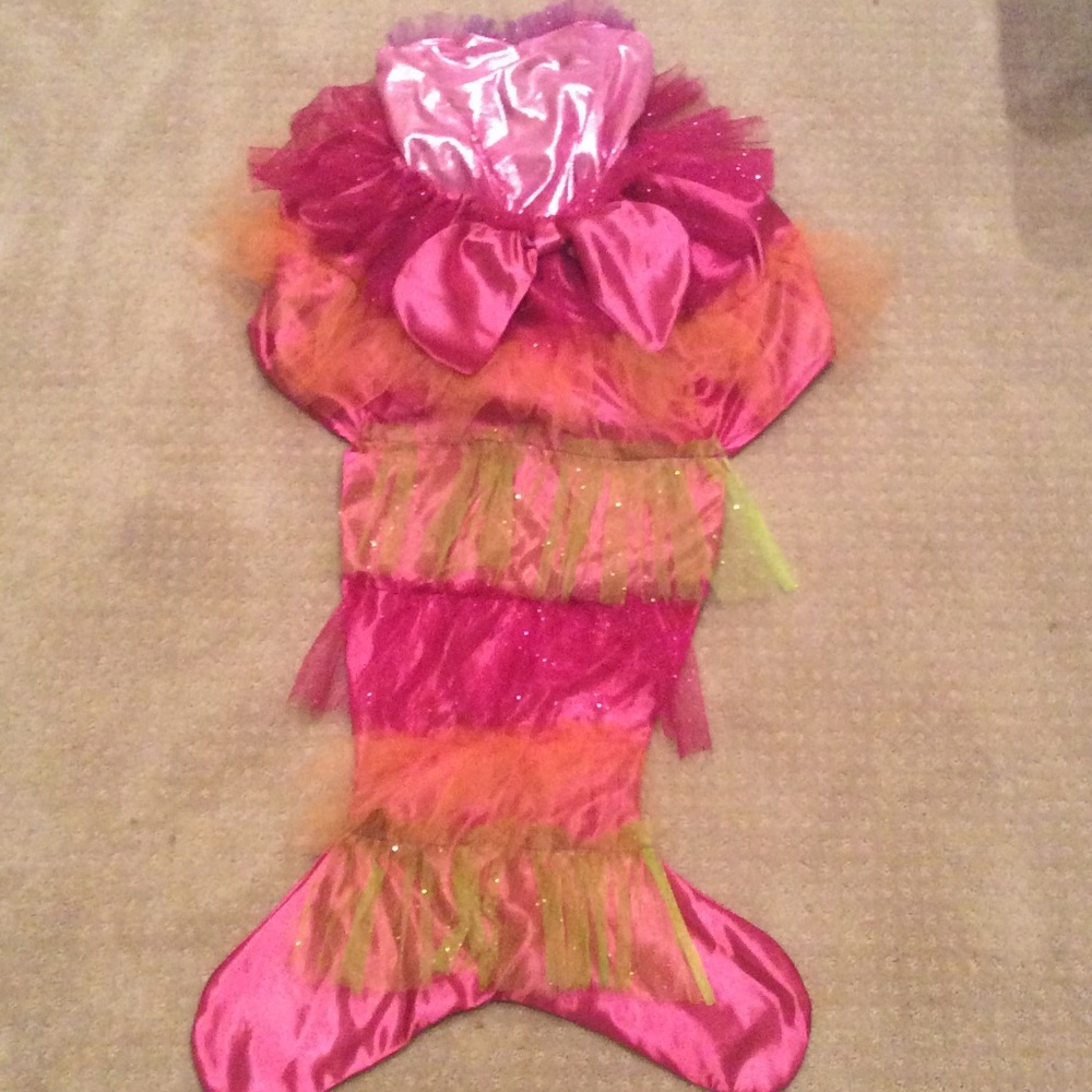 EUC Girl's Mermaid Costume, 2 pc leotard&skirt gL