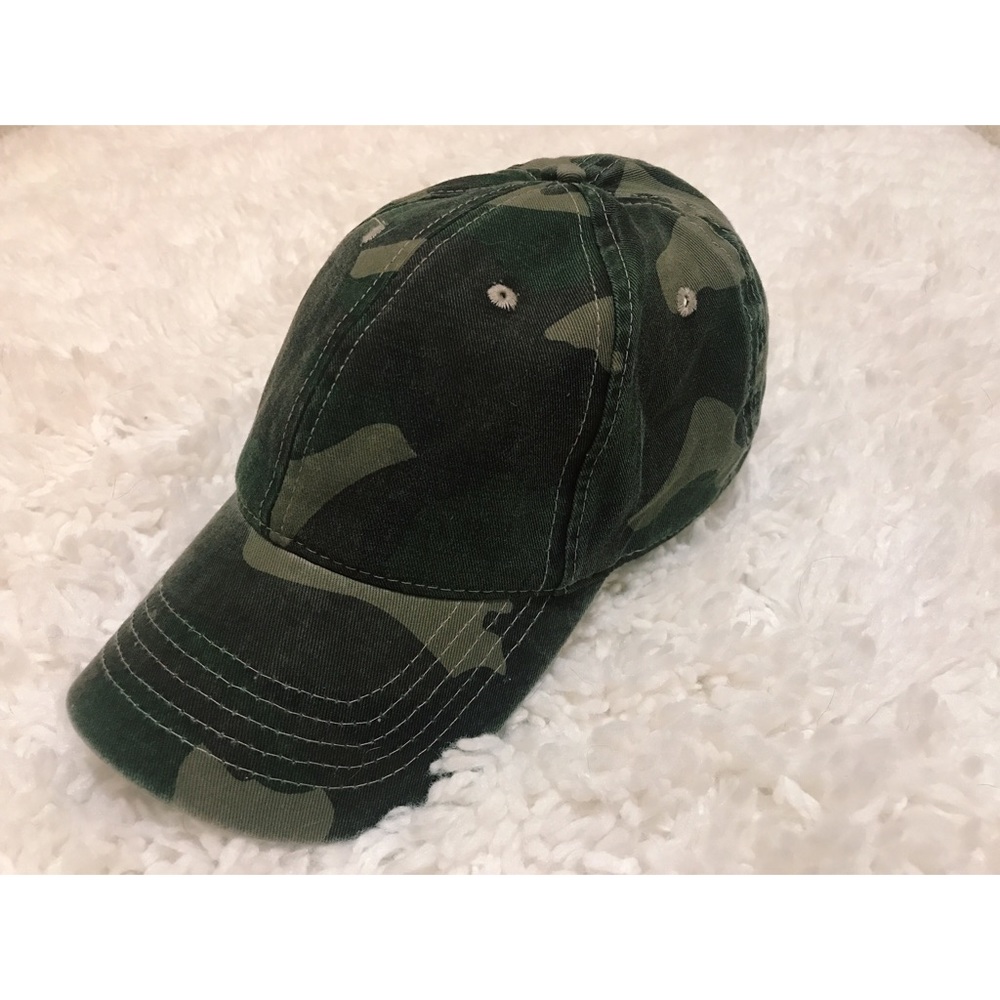 Green & Tan Camo Baseball Cap