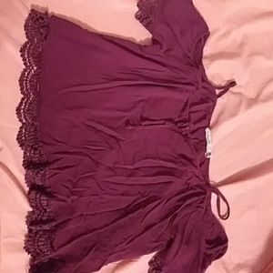 Off the shoulder shirt