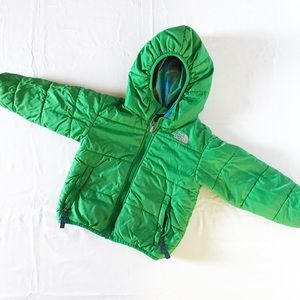 North Face Green/Plaid Toddler Winter Coat