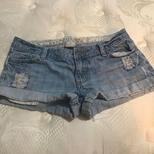 Decree cotton jean shorts
