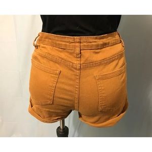 Forever 21 mustard denim shorts Forever 21 mustard denim shorts