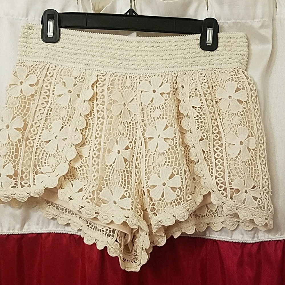 Crochet shorts