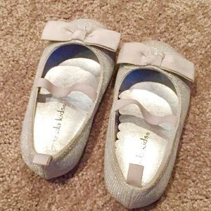 Silver Sparkle Shoes for the Babe. 💕