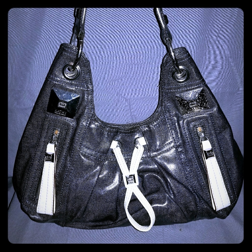 Kathy Van Zeeland Denim print bag