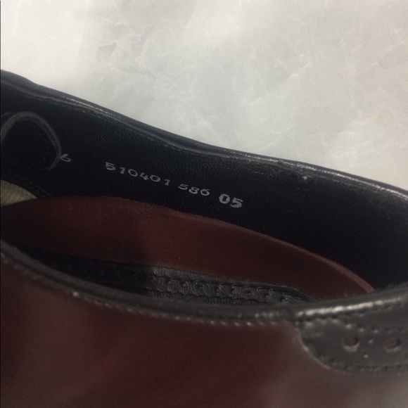 Florsheim two tone burgundy/black lace up shoes - Picture 7 of 8