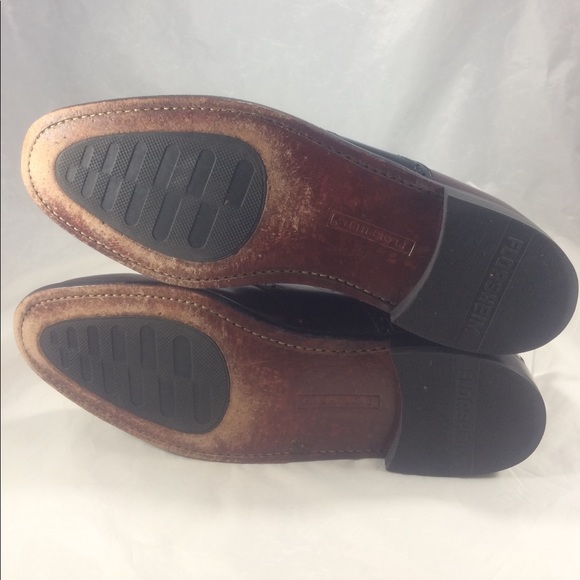 Florsheim two tone burgundy/black lace up shoes - Picture 8 of 8