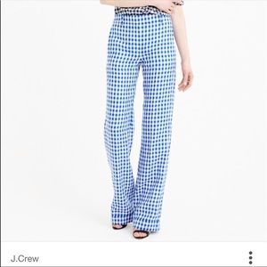 ISO J Crew Gingham Linen Pants