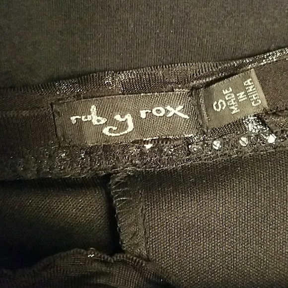 RUBY ROX Black & silver strapless bodycon dress - Picture 4 of 6