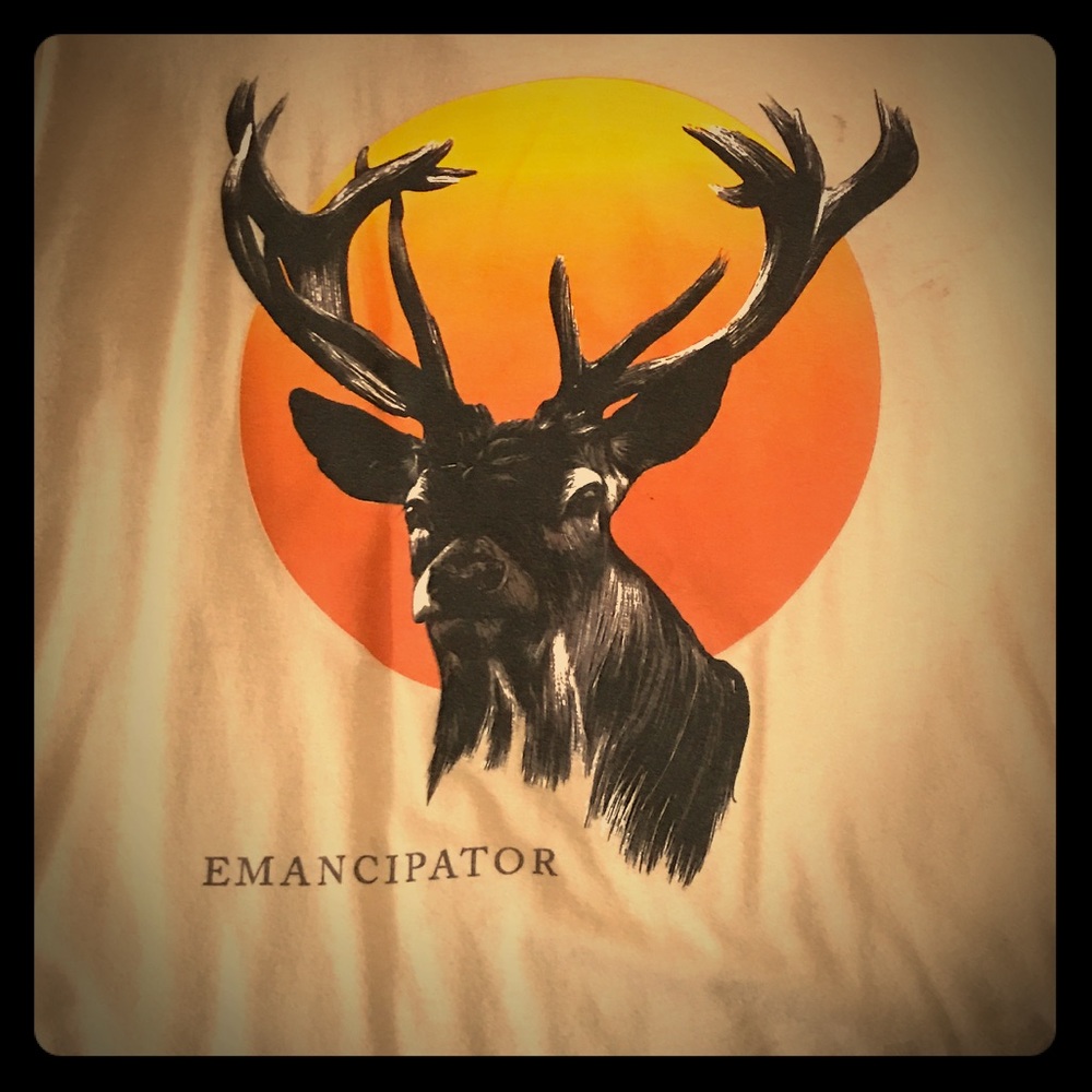 Emancipator deer graphic, Tshirt. (Short sleeved)