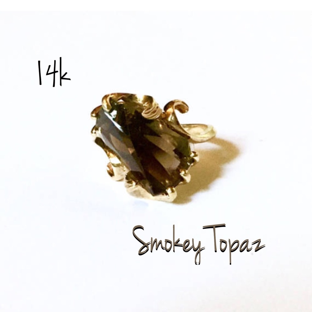 HOLD 14k Smokey Topaz Ring