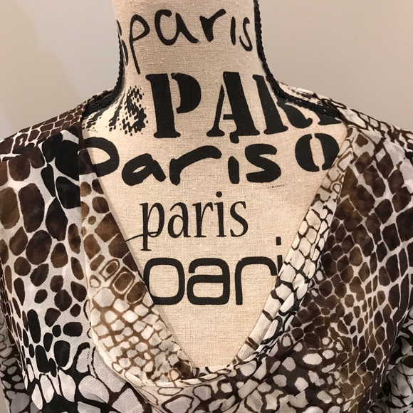 Like New Natorious Print Shear Dress - Picture 7 of 7