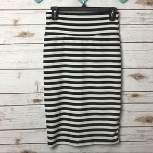 LuLaRoe XS striped Cassie pencil skirt