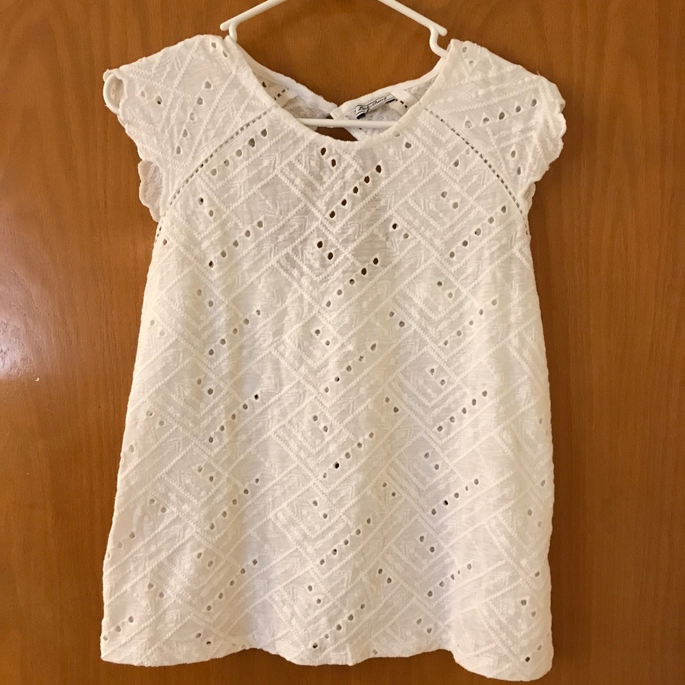 Never worn Lucky brand crotchet top