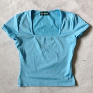 CHISTERA Turquoise fitted top, Size: XS P - S P