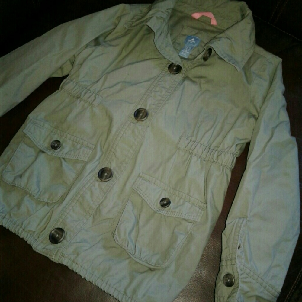 Gap kids green utility jacket