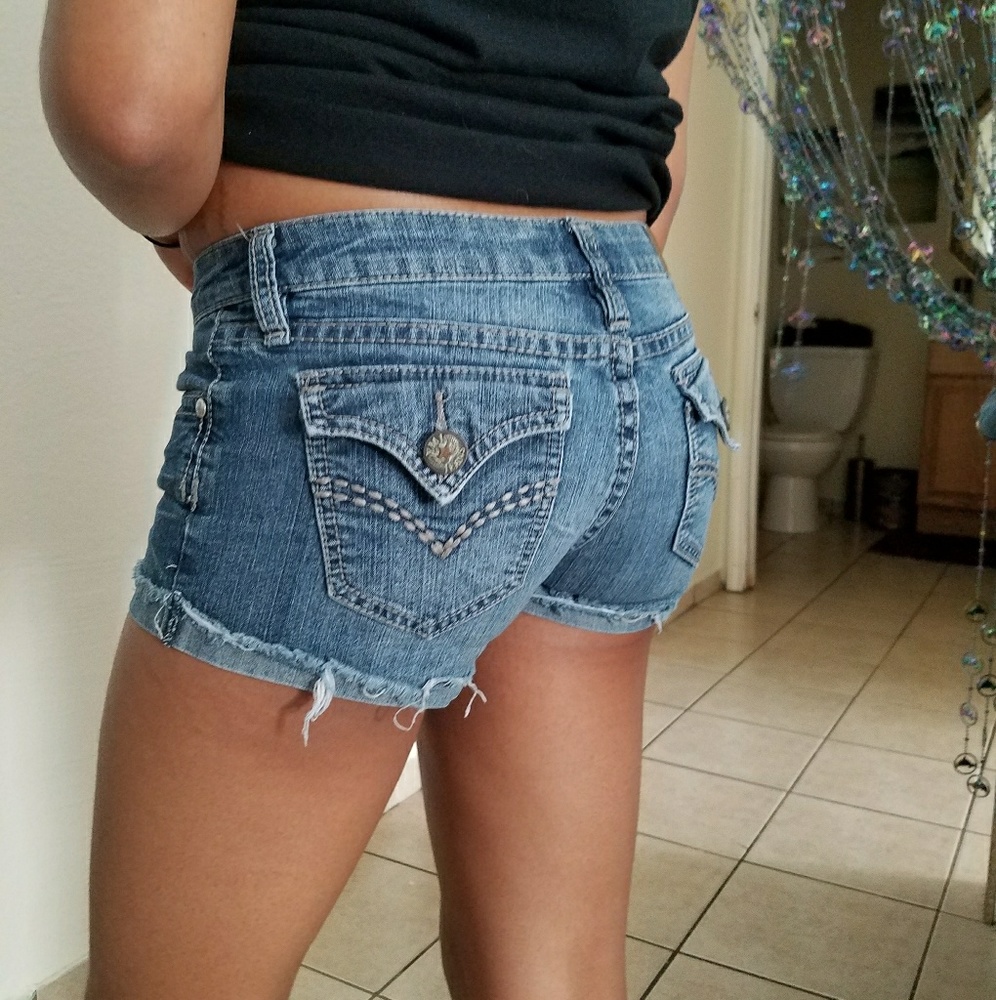Blue  jean shorts