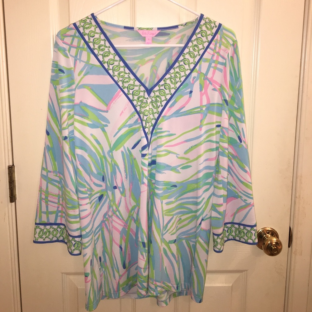 Lilly Pulitzer colorful fullsleeve top NWOT size S