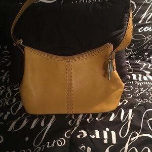 Mustard colored Fossil purse