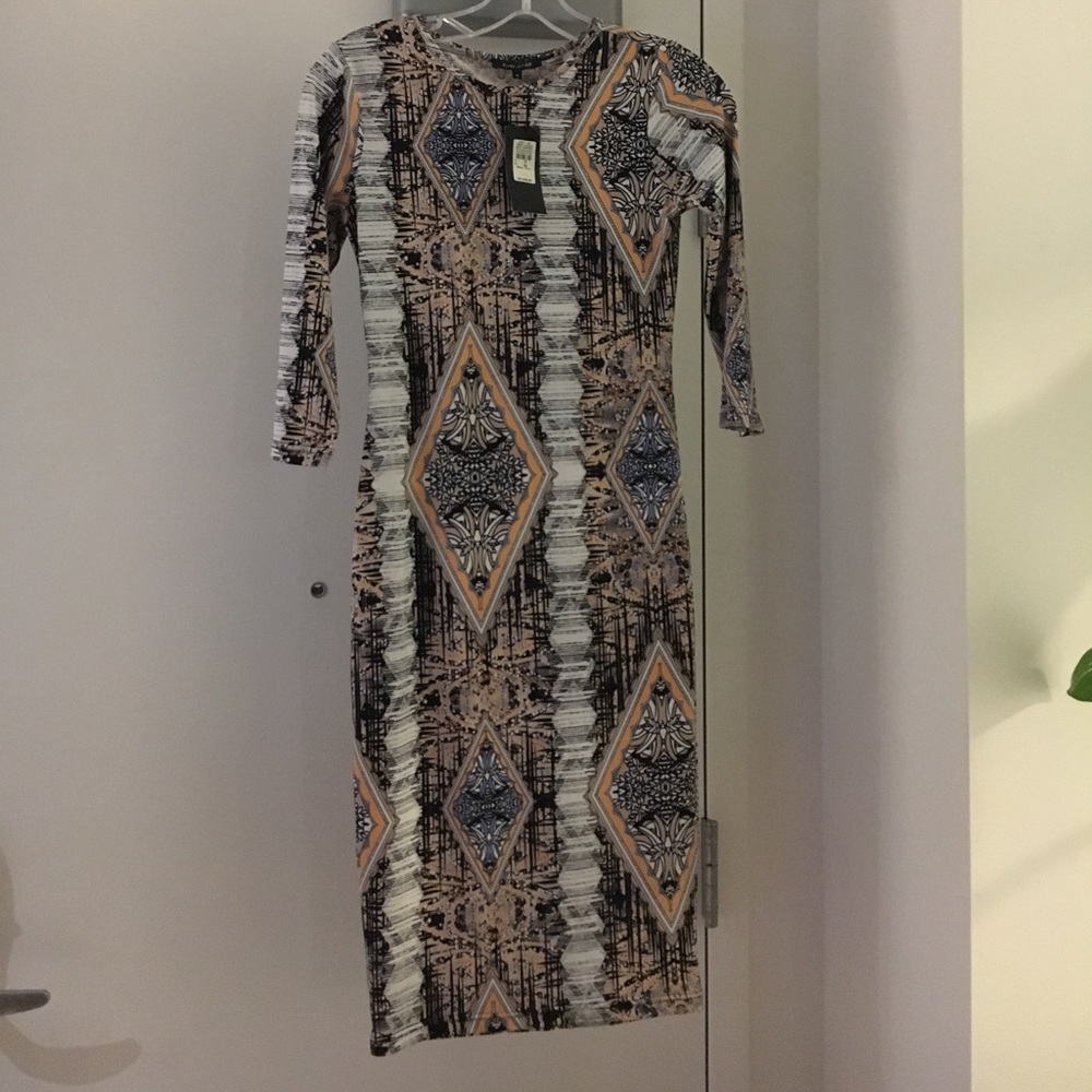 River Island Print Bodycon Dress