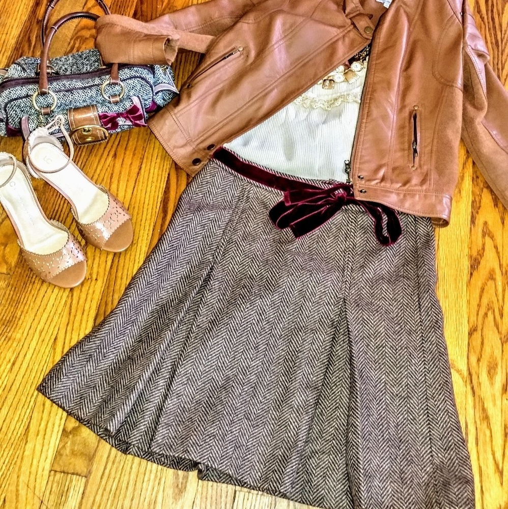 J Crew School Girl Pleated Skirt