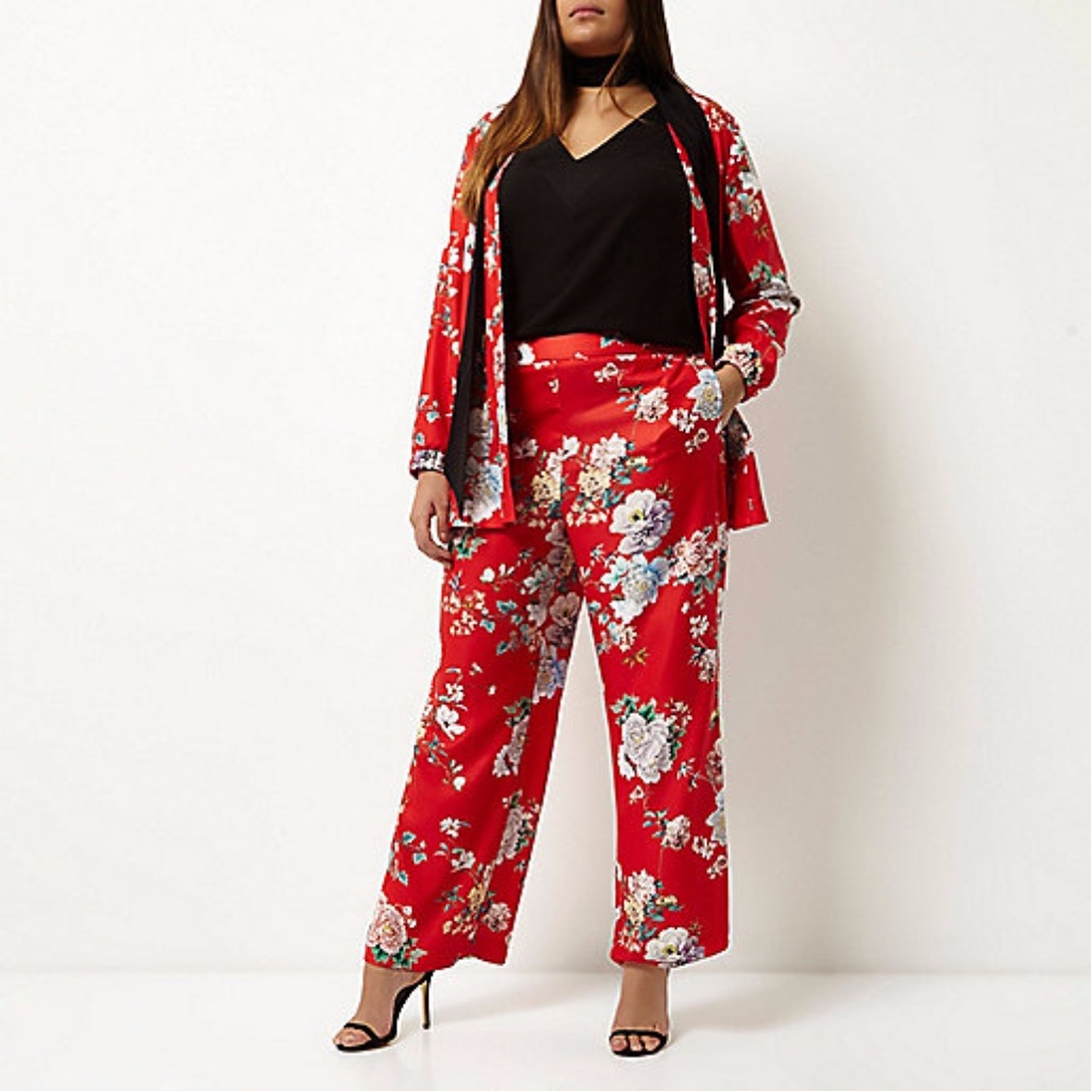 River Island Floral Pants + Jacket