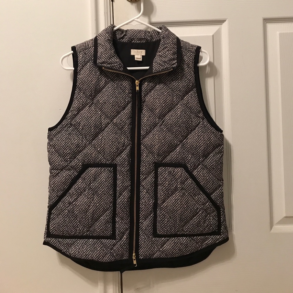 NWOT J. Crew Harringbone Vest Small