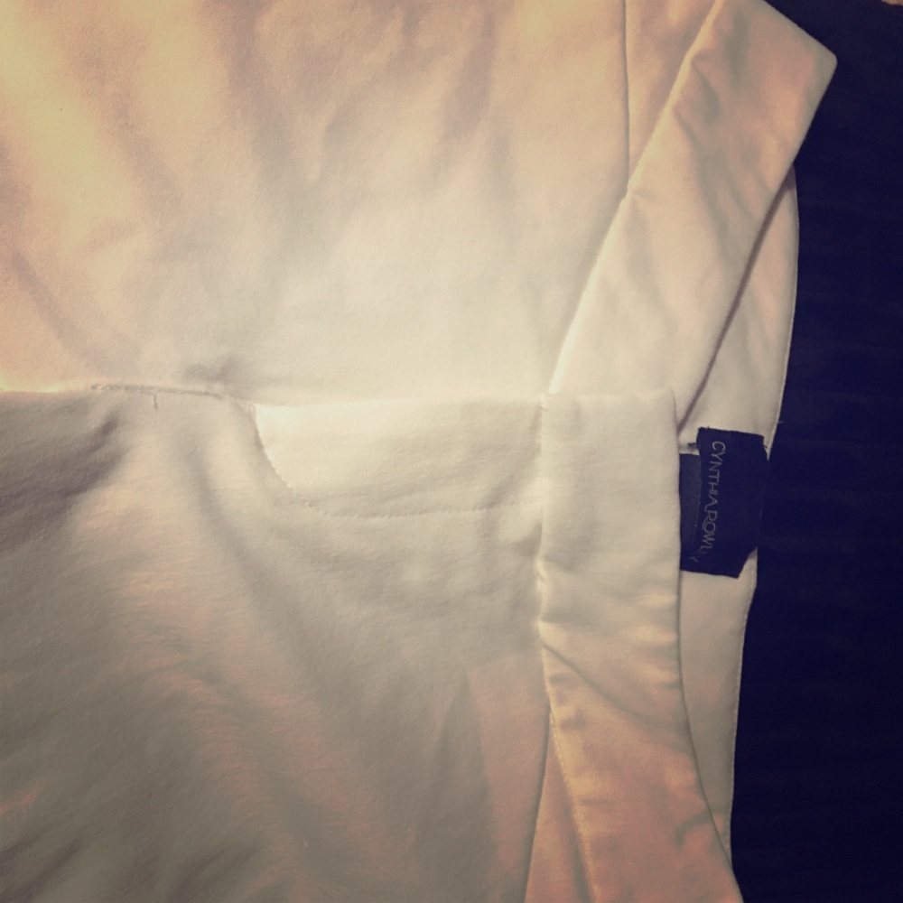 White chino capris / ankle length