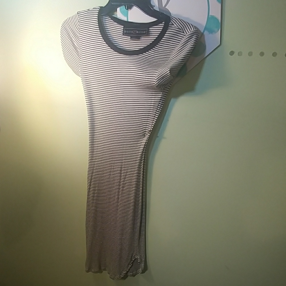 Striped body con dress