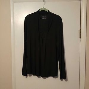 Elle black long sleeve top XL