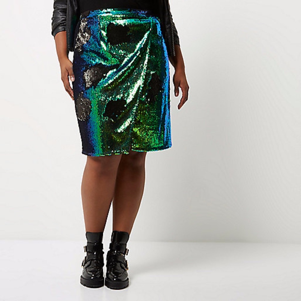 River Island Mermaid Sequin Skirt