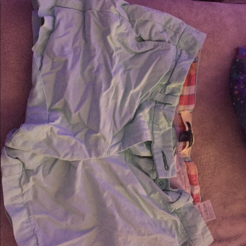 blue shorts