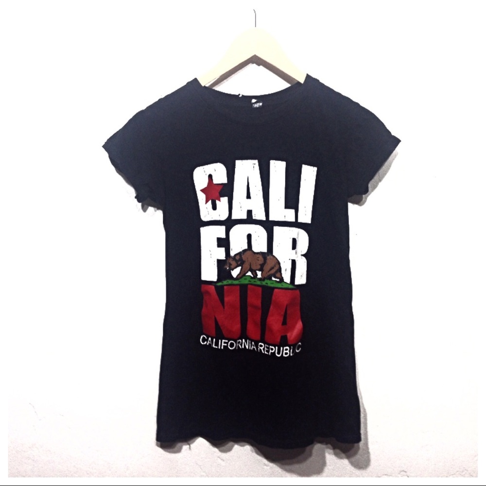 ✨Vintage Style California Black Short Sleeve Tee