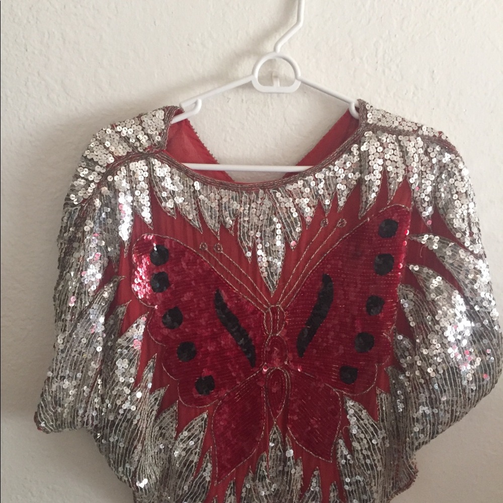 Vintage sequin top