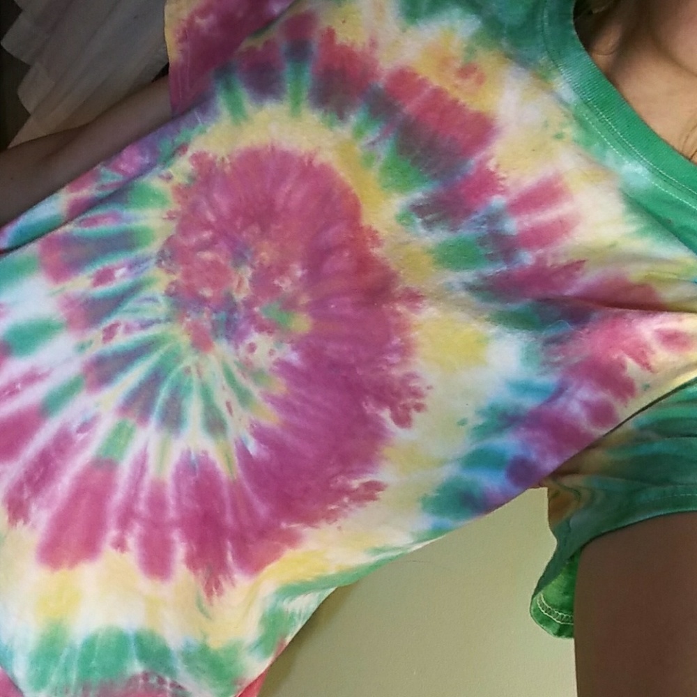 Rasta colored tie dye