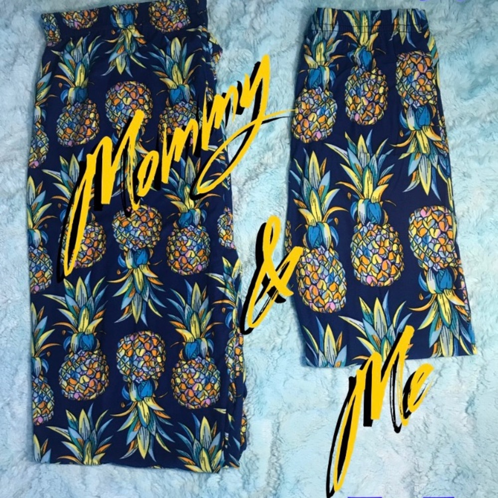 Mommy & Me Funky Pineapple Leggings