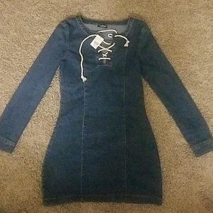 Fashion Nova new denim dress Body con